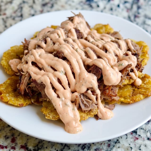 Pork Tostones.
