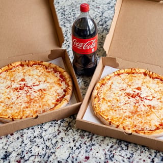 Combo #1 - 2- Large Cheese Pizzas & 2 Ltr. Soda