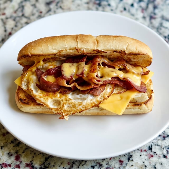 Breakfast Hot Sub.