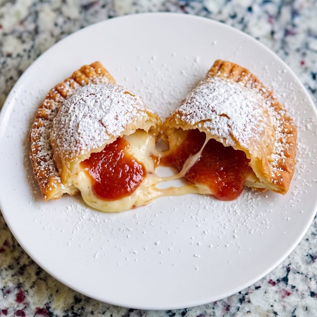 Guava and Cheese Empanada.